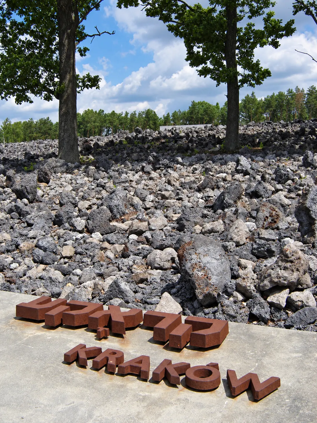 Memorial field at the Museum and Memorial in Bełżec