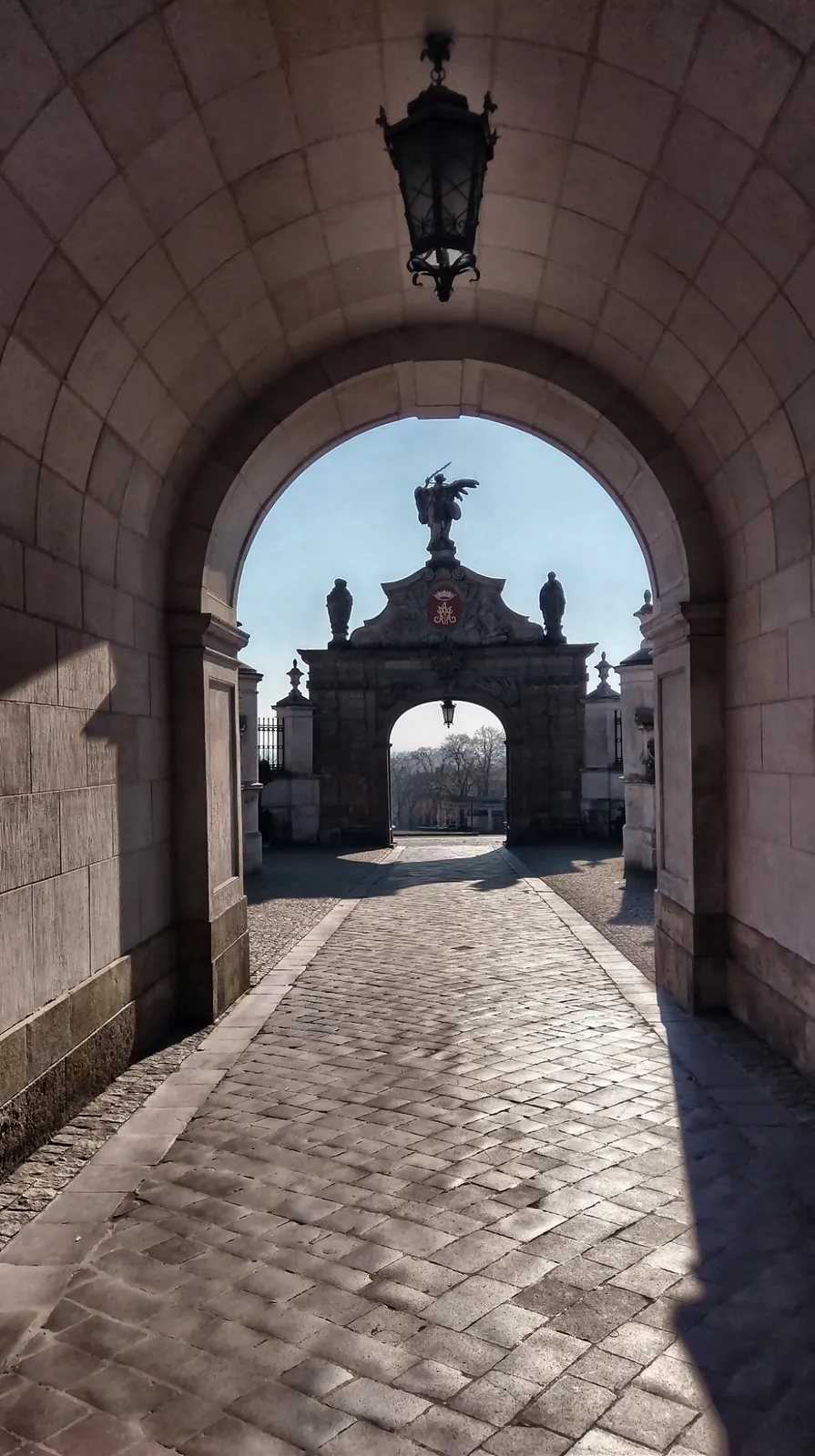 Historic gate inside Jasna Gora Monastery in Czestochowa