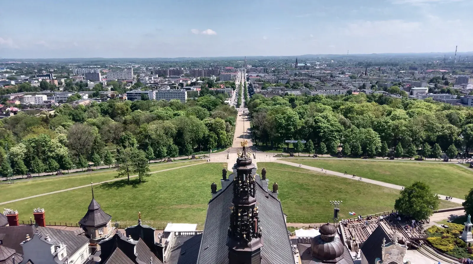 Panoramic view from Jasna Gora over Czestochowa