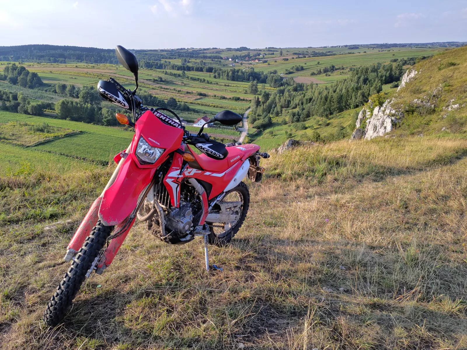 Honda CRF300L dual sport motorcycle rental near Krakow in Poland