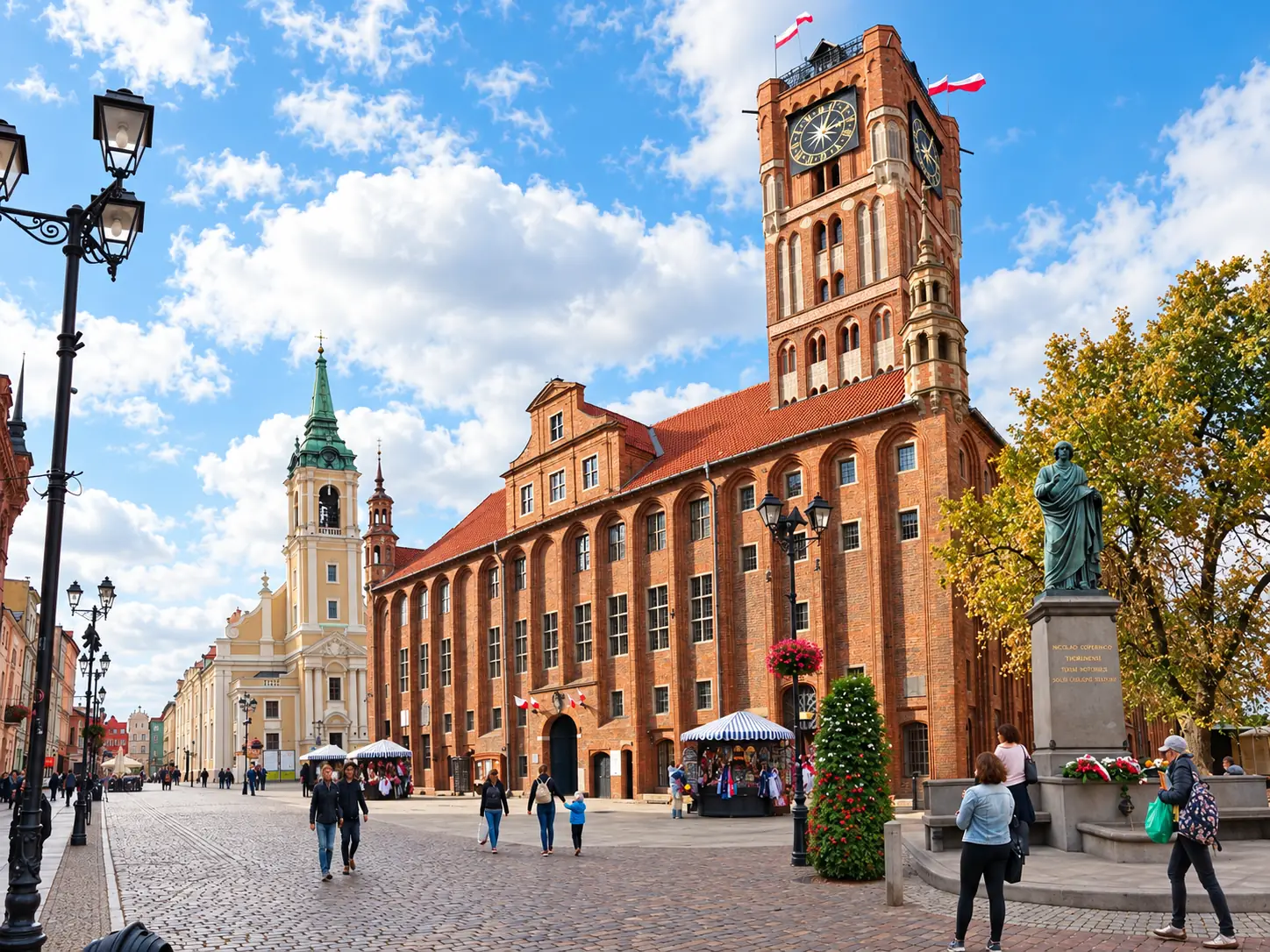 Toruń Old Town Market Square and Town Hall on the Grand Tour of Poland