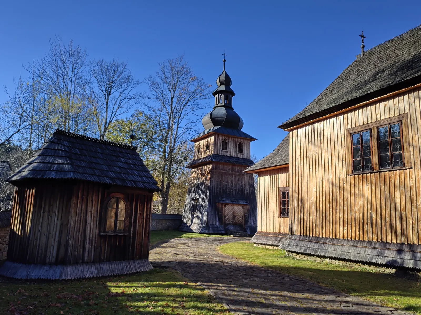 Wooden church at the Museum of Orava Village in Slovakia